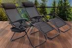 Inklapbare ligstoelen (set van 2), Tuin en Terras, Nieuw
