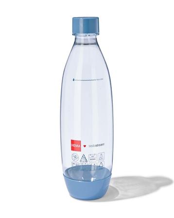 HEMA SodaStream kunststof fles blauw 1L beschikbaar voor biedingen