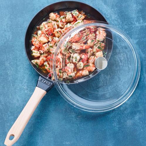 GGM Gastro | STAUB | PANS - Koekenpan met houten handvat - Ø, Huis en Inrichting, Keuken | Potten en Pannen, Nieuw, Verzenden