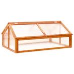 vidaXL Broeikas 114x80x50 cm vurenhout bruin, Tuin en Terras, Kassen, Verzenden, Nieuw