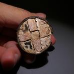 Huari, Peru Hout, parelmoer, Tamba - Oorbel. 3,2 cm D. 700 -