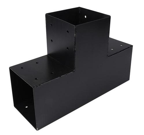Starx paalverbinder 3-weg T-model 120x120 mm zwart, Doe-het-zelf en Verbouw, IJzerwaren en Bevestigingsmiddelen, Verzenden