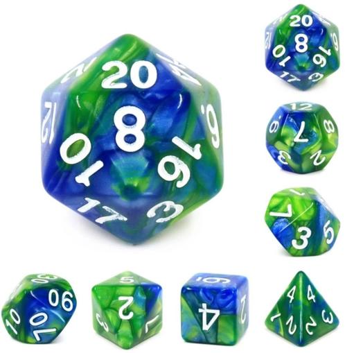 RPG Dice Set - Planet Earth | Foam Brain Games -, Hobby en Vrije tijd, Gezelschapsspellen | Bordspellen, Nieuw, Verzenden