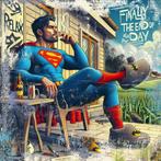 Luc Best - Superman - Relax, Antiek en Kunst, Kunst | Schilderijen | Modern