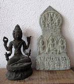 Lot 2x Fantastische items - Beeld Vishnu De Beschermer +, Antiek en Kunst