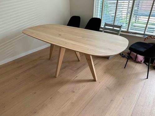 Eettafel eikenhout Deens ovaal, Huis en Inrichting, Tafels | Eettafels, 100 tot 150 cm, 200 cm of meer, Ovaal, Nieuw, Eikenhout