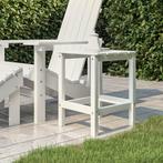 vidaXL Tuintafel Adirondack 38x38x46 cm HDPE wit, Tuin en Terras, Verzenden, Nieuw