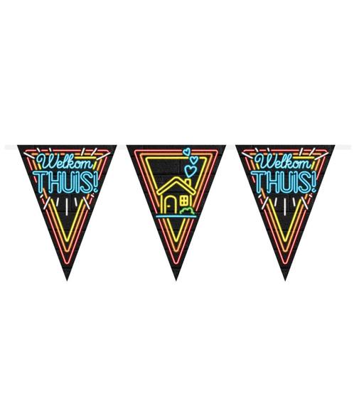 Welkom Thuis Slingers Neon 10m, Hobby en Vrije tijd, Feestartikelen, Nieuw, Verzenden