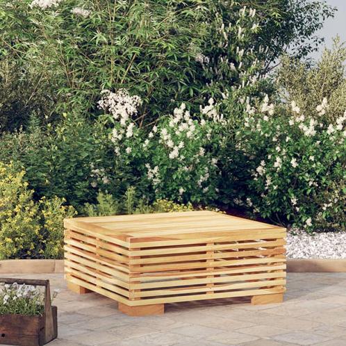 vidaXL Tuintafel 69,5x69,5x31 cm massief teakhout, Tuin en Terras, Tuinsets en Loungesets, Nieuw, Teakhout, Verzenden