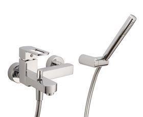 Huber Dado Cascade Badmengkraan met handdouche chroom, Doe-het-zelf en Verbouw, Sanitair, Kraan, Nieuw, Chroom, Ophalen of Verzenden