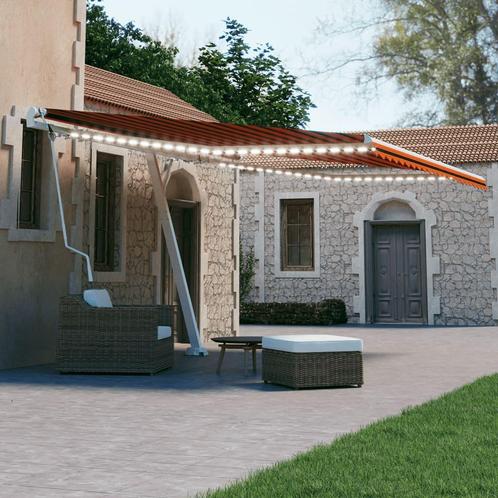 vidaXL Luifel automatisch met LED windsensor 450x300 cm, Tuin en Terras, Zonneschermen, Nieuw, Verzenden