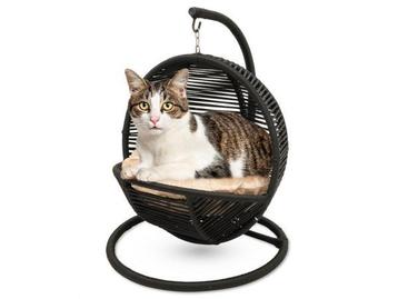 Veiling - Bella Home - Kattenmand Zwart met creme kussen beschikbaar voor biedingen