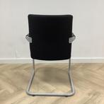 Dauphin vergaderstoel, zwart - chroom, Huis en Inrichting, Stoelen, Gebruikt, Zwart, Ophalen of Verzenden, Eén