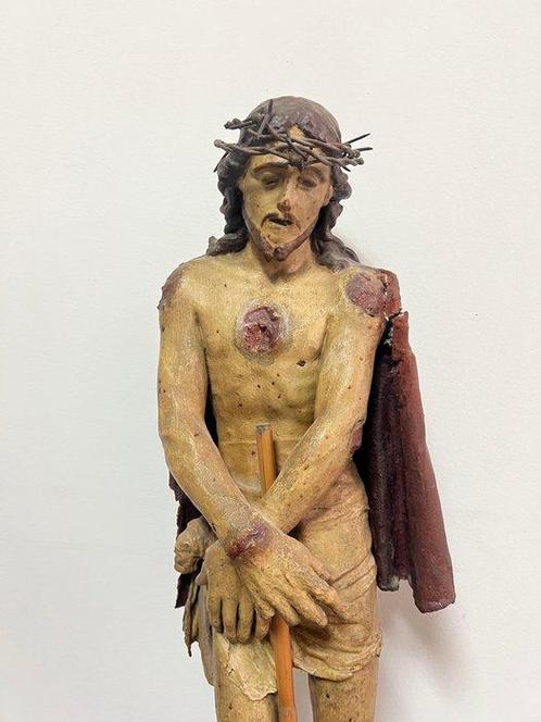 sculptuur, Ecce Homo - 56 cm - Cartapesta - Hout, Antiek en Kunst, Kunst | Niet-Westerse kunst