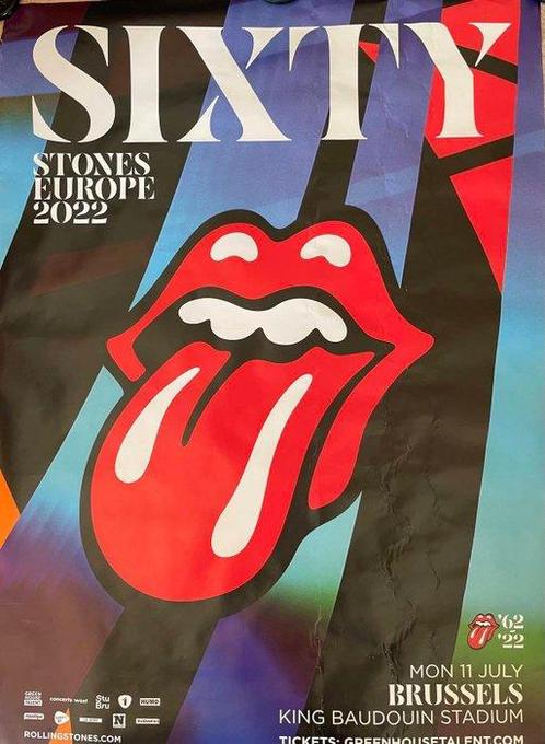 other - Rolling Stones Brussels bruxelles 2022 sixty tour, Antiek en Kunst, Kunst | Tekeningen en Foto's
