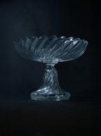 Portieux - Kom op een voet - Kristal, Glas - 1930