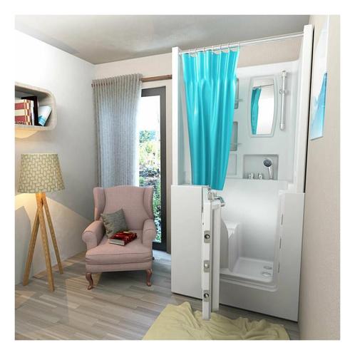 Instap Zitbad Flush Rechts Met Douche Opbouw 100X78X113, Doe-het-zelf en Verbouw, Sanitair, Nieuw, Ophalen of Verzenden