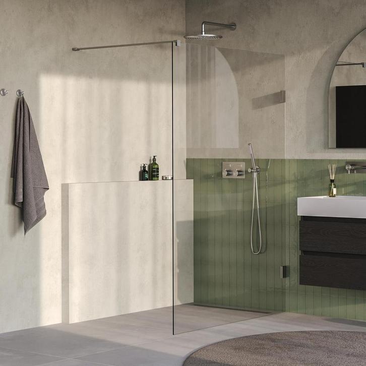 Brauer Void - Inloopdouche - Helder Glas - 130 x 200 cm -, Doe-het-zelf en Verbouw, Sanitair, Ophalen of Verzenden