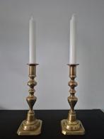 Kandelaar (2) - Messing - Bijenkorf-model, messing