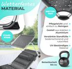Ligbed - Ligstoel - Zonnebed - Opvouwbaar - Antraciet - KESS, Tuin en Terras, Verzenden, Zo goed als nieuw
