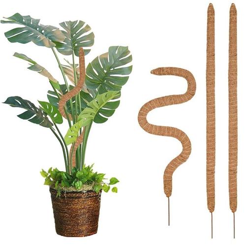 Mosstok kokosstok planten totem flex 90*4 cm opbinden van, Huis en Inrichting, Woonaccessoires | Kunstplanten en Kunstbloemen