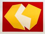 Charles Hinman (1932) - Yellow on red