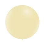 Gele Reuze Ballon Pastel 60cm, Verzenden, Nieuw