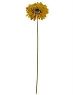 Gerbera 53 cm Mosterd OkerGeel Zijden bloemen / st, Huis en Inrichting, Woonaccessoires | Kunstplanten en Kunstbloemen, Ophalen of Verzenden