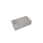 Opbouw Wastafel Sanimex Sardonyx Solid Surface Rechthoekig, Ophalen of Verzenden, Nieuw