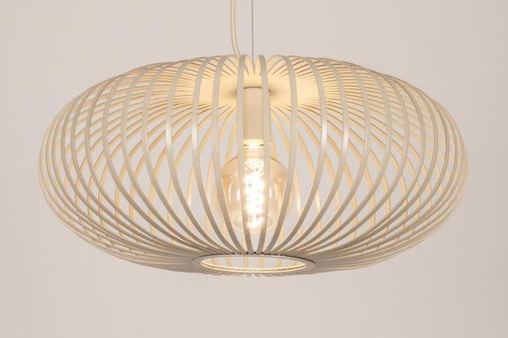 Rietveld Hanglampen - Beige, Zand - Metaal, Huis en Inrichting, Lampen | Hanglampen, Verzenden