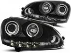 Koplampen VW Golf V Angel Eyes LED zwart, Nieuw, Ophalen of Verzenden