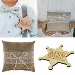 2-delige set met moneybox en gastenboek Natural hout en jute, Verzenden, Beige, Sweet-One, Nieuw