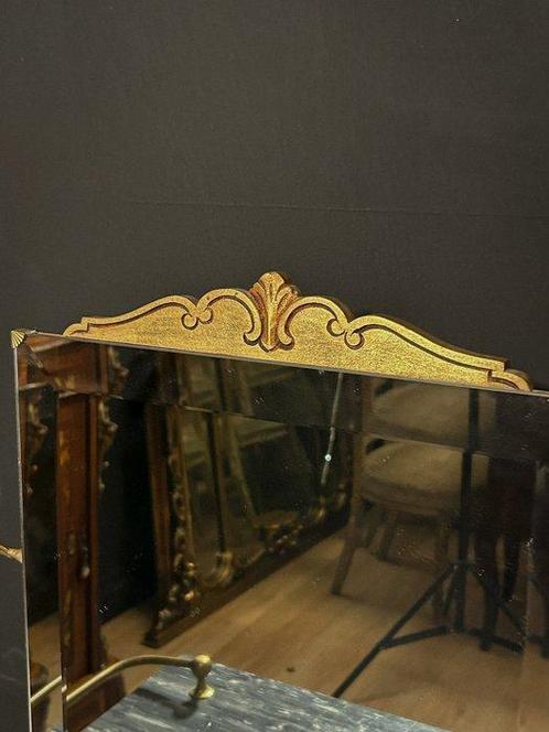 Credenza - Marmer, Messing, Antiek en Kunst, Kunst | Designobjecten