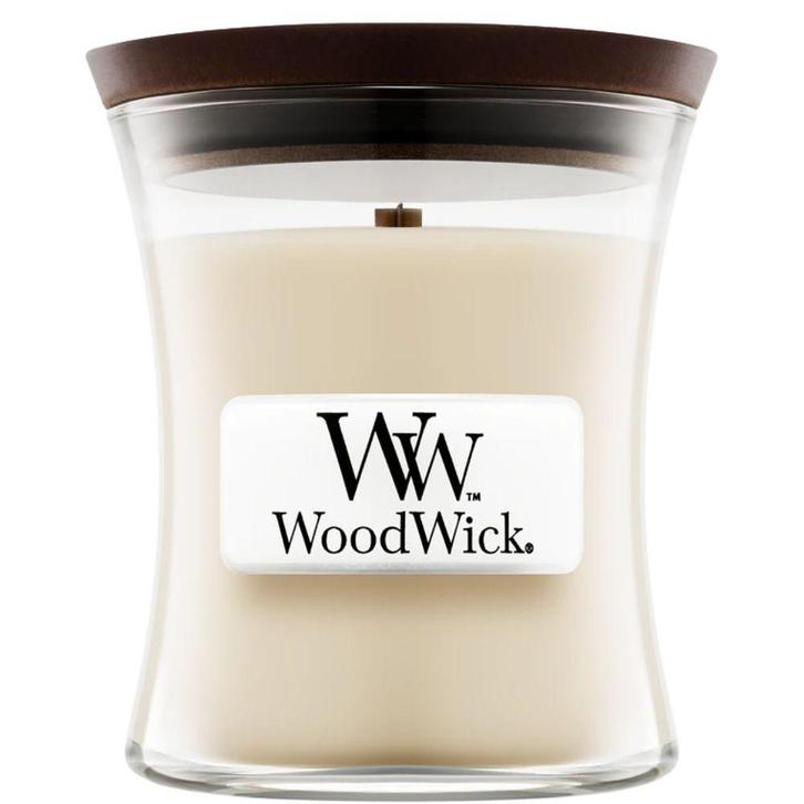 WoodWick Linen Mini Candle - 85gr, Sieraden, Tassen en Uiterlijk, Uiterlijk | Haarverzorging, Overige typen, Nieuw, Ophalen of Verzenden