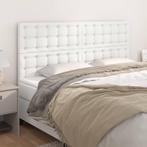 vidaXL Hoofdborden 4 st 80x5x78/88 cm kunstleer wit, Verzenden, Nieuw, Wit, Overige materialen