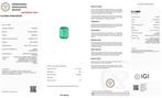 1 pcs Groen Smaragd - 5.09 ct - International Gemological, Sieraden, Tassen en Uiterlijk, Edelstenen, Nieuw