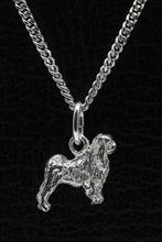 Zilveren Japanse spaniel ketting hanger - klein, Verzenden, Nieuw