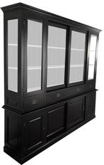 Buffetkast zwart Spijk 225cm, Huis en Inrichting, Kasten | Buffetkasten, Ophalen of Verzenden, Nieuw