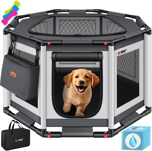 LOVPET® Puppyren opvouwbaar Hondenren Binnen & Buiten Honden, Tuin en Terras, Tuinmeubel-accessoires, Nieuw, Verzenden