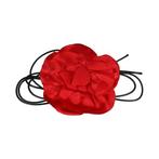 Haarband Veter Roos Bloem 12cm Rood, Verzenden, Nieuw