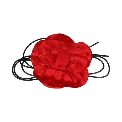 Haarband Veter Roos Bloem 12cm Rood, Sieraden, Tassen en Uiterlijk, Uiterlijk | Haarverzorging, Verzenden