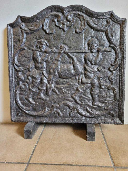 Openhaard accessoire - Gietijzer - Return from the Hunt, Antiek en Kunst, Curiosa en Brocante