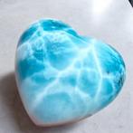 Hart van Larimar - In geslepen Larimar-hart - Hoogte: 24 mm