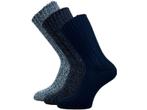 3 Paar Noorse sokken - Thermo - Blauw Mix, Nieuw, Verzenden