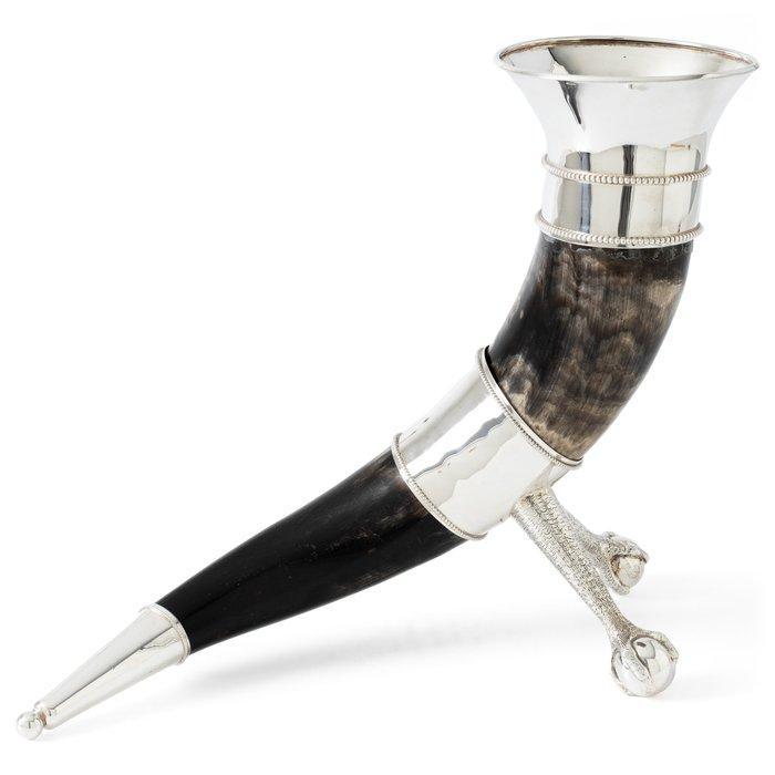 Decoratief ornament - Preben Salomonsen - Hoorn des, Antiek en Kunst, Antiek | Goud en Zilver