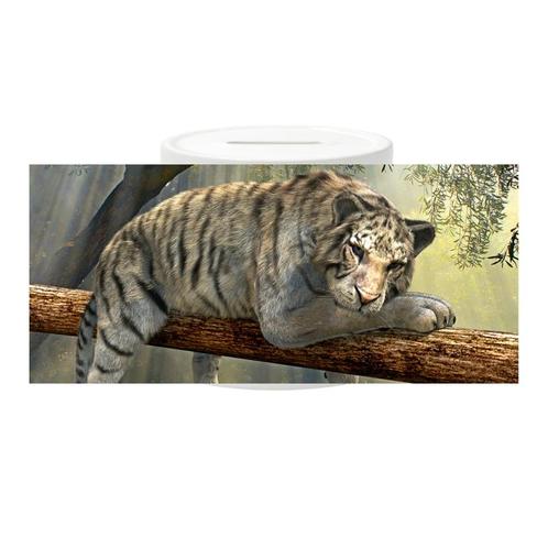 Spaarpot - Tijger op Tak NIEUW, Verzamelen, Spaarpotten, Nieuw, Ophalen of Verzenden