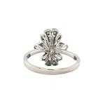 Witgouden ring met diamant 14 krt, Ophalen of Verzenden, Nieuw