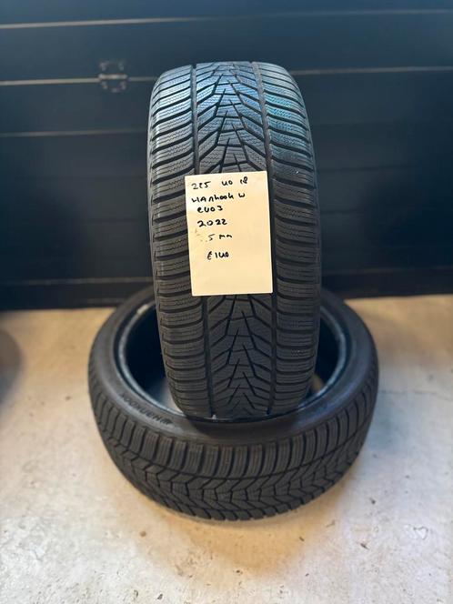 225/40/18 HANKOOK WINTERICEPT EVO3 7,5MM 2 STUKS 140,- (2022, Auto-onderdelen, Banden en Velgen, 17 inch, BOVAG lid, Stiba lid