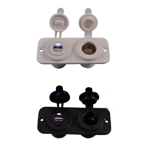 USB en 12 Volt Stopcontact Inbouw, Watersport en Boten, Bootonderdelen, Nieuw, Zeilboot of Motorboot, Ophalen of Verzenden