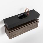 MONDIAZ ANDOR 100cm toiletmeubel dark brown. LEX 100cm, Ophalen of Verzenden, Nieuw, Bad